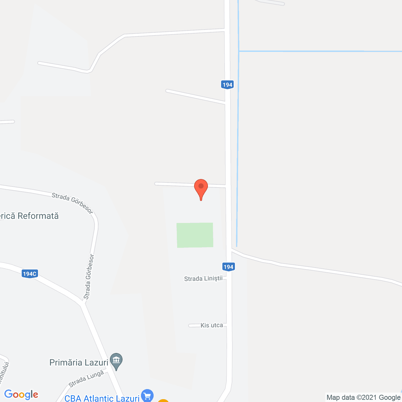 Poza harta streetview, zoom 16, adresa Lazuri, Lazuri, judetul Satu Mare