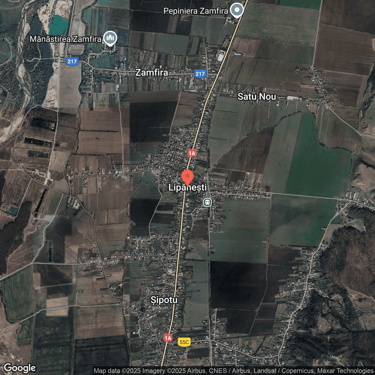 Poza harta hybrid, zoom 14, adresa Lipanesti Prahova, , judetul