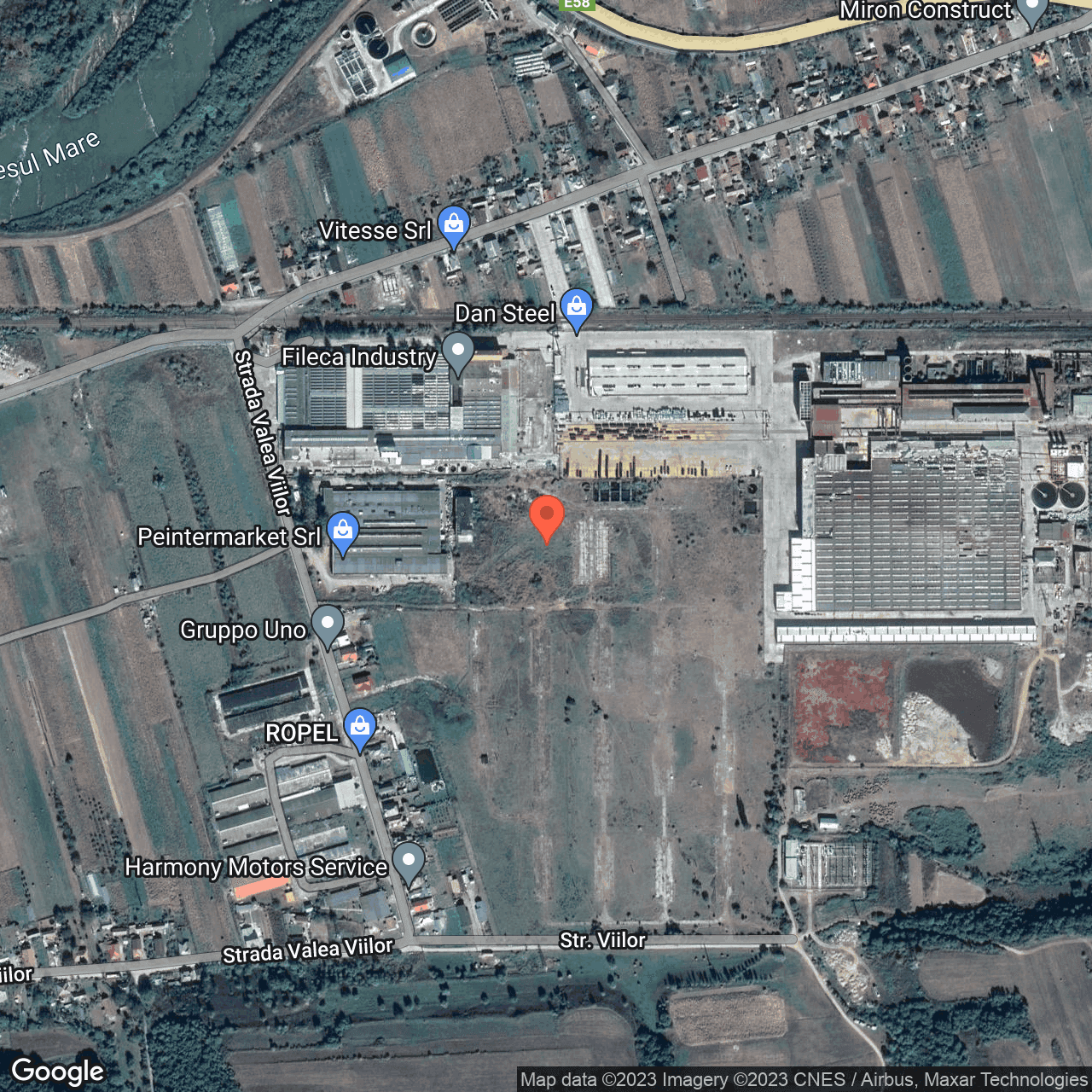 Poza harta hybrid, zoom 16, adresa Beclean, , judetul