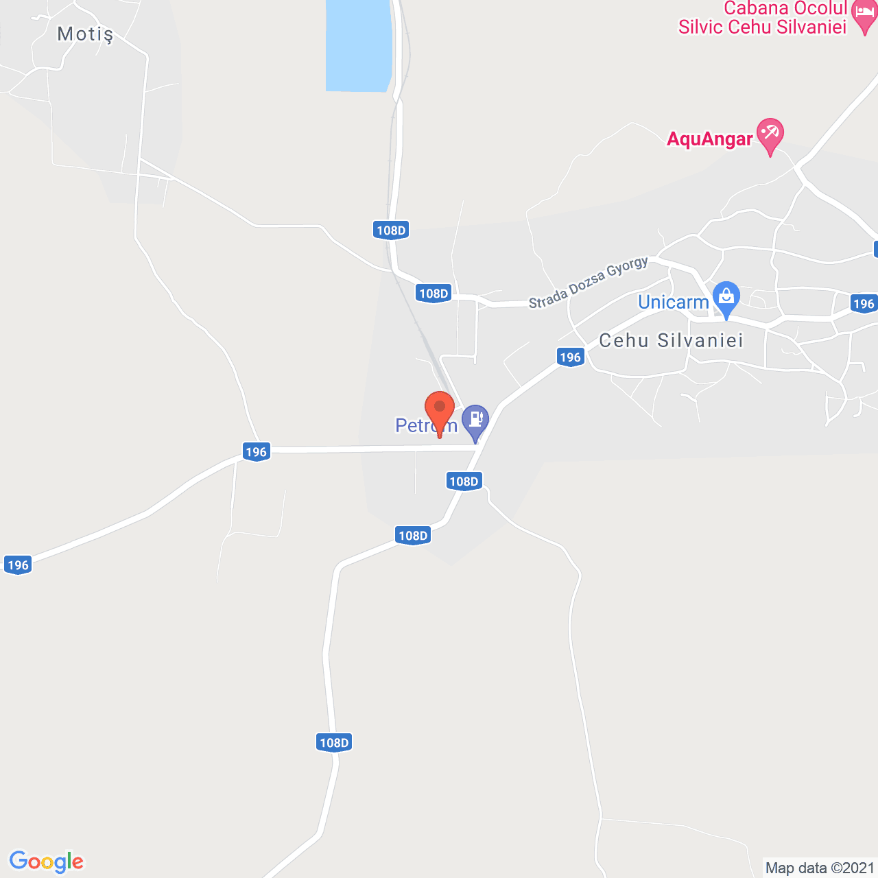 Poza harta streetview, zoom 14, adresa Cehu Silvaniei, judetul Salaj