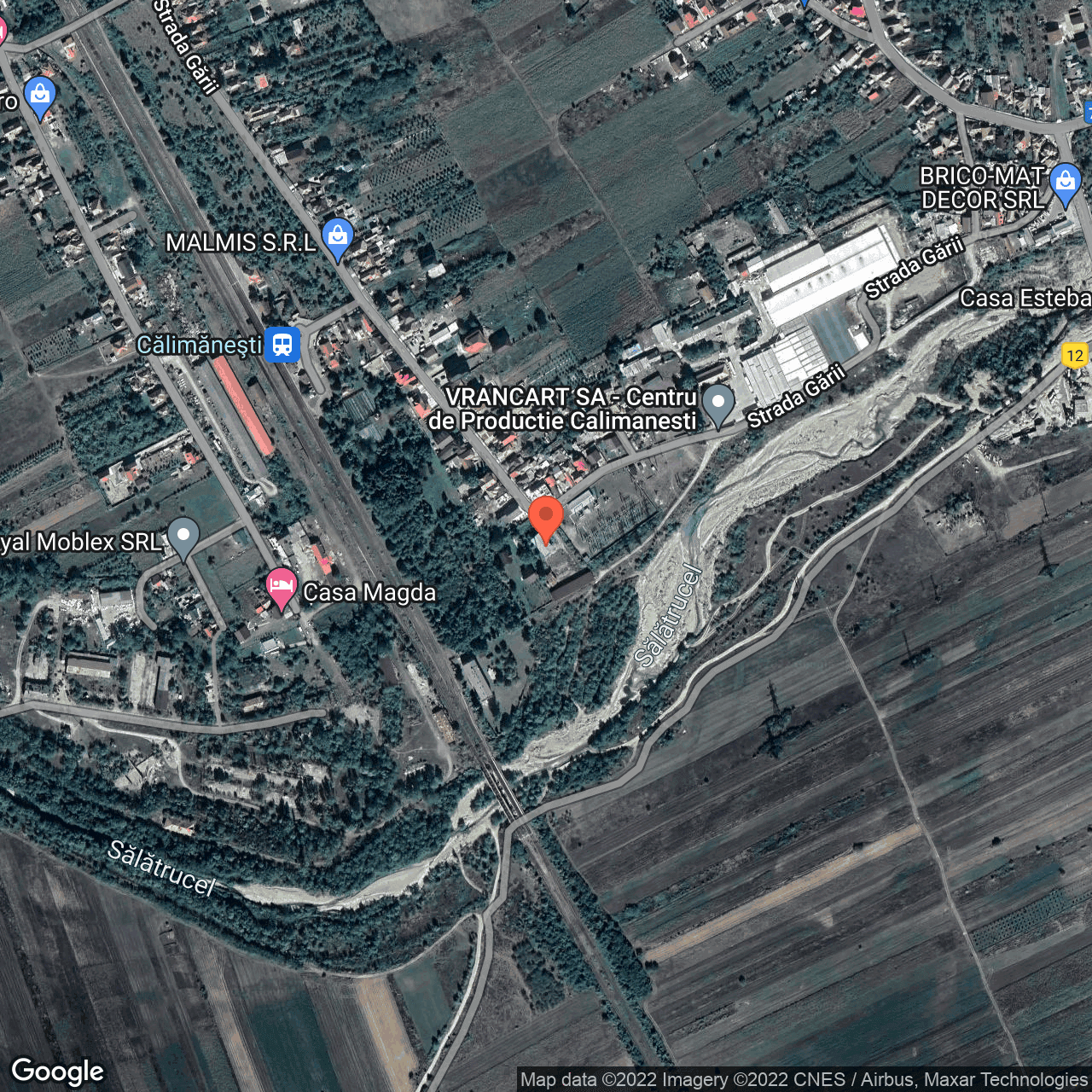 Poza harta hybrid, zoom 16, adresa Garii 54 Calimanesti, Calimanesti, judetul Valcea