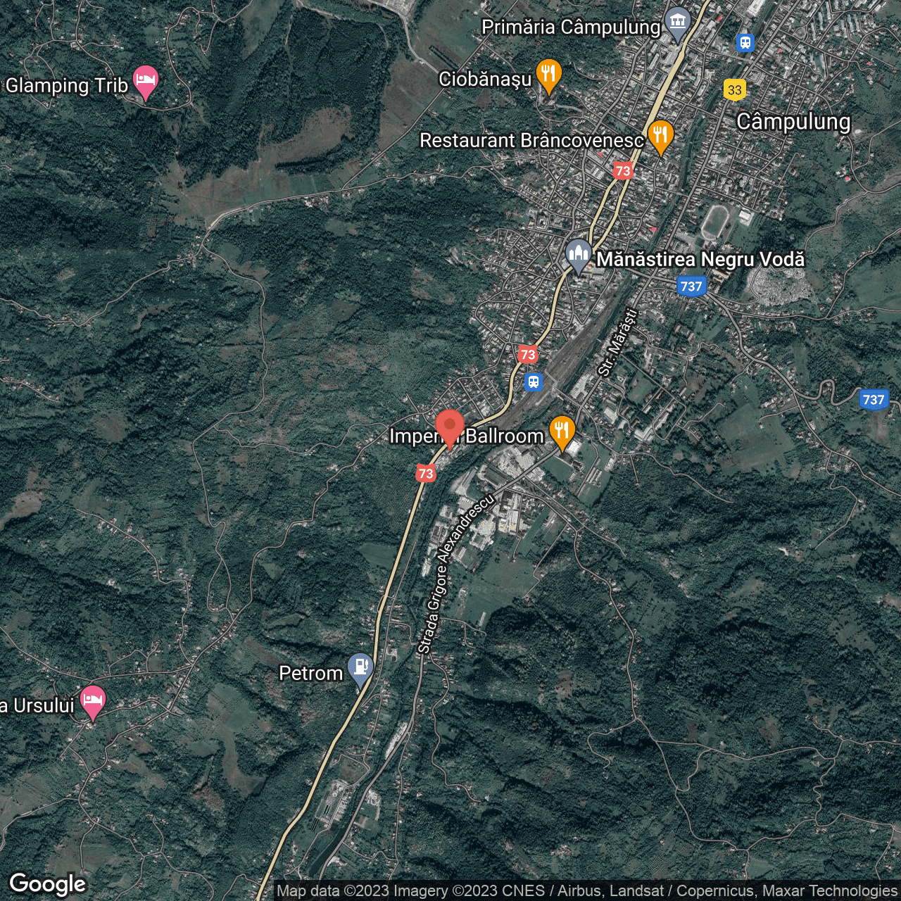 Poza harta hybrid, zoom 14, adresa Strada Maresal Ion Antonescu Câmpulung, , judetul