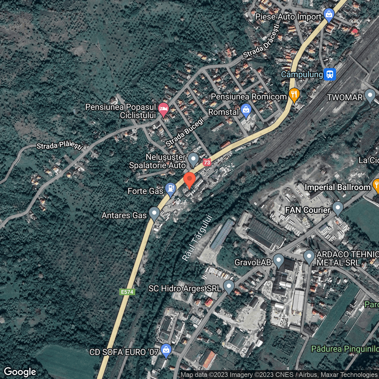 Poza harta hybrid, zoom 16, adresa Strada Maresal Ion Antonescu Câmpulung, , judetul
