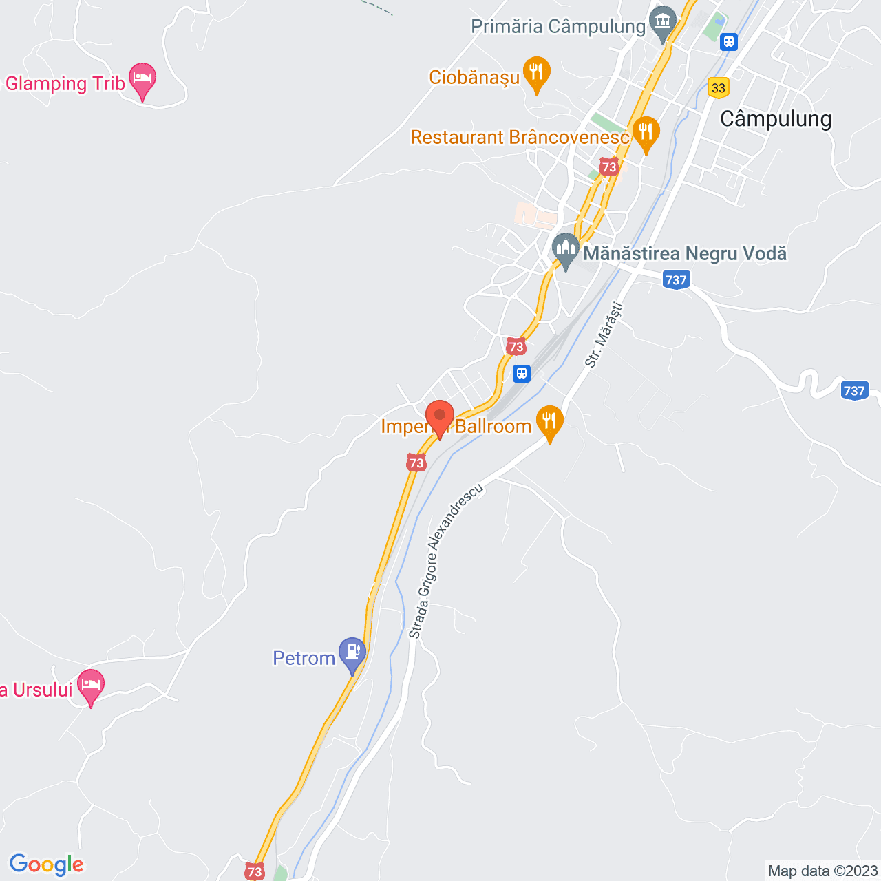 Poza harta streetview, zoom 14, adresa Strada Maresal Ion Antonescu Câmpulung, , judetul