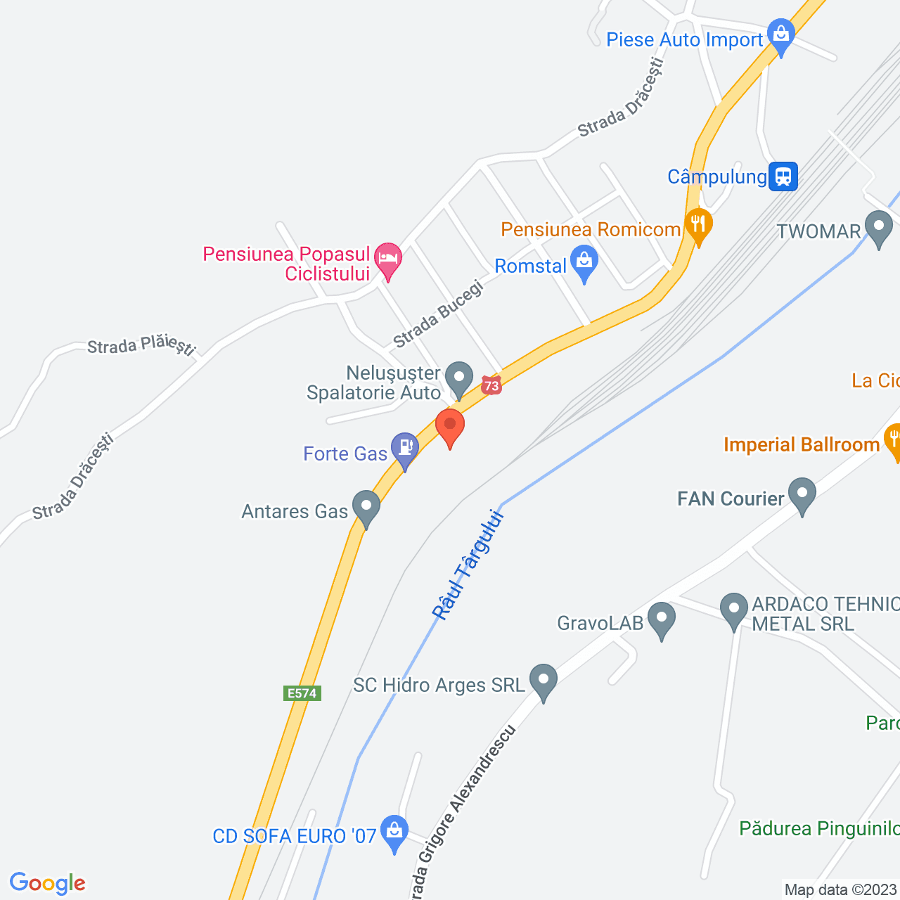 Poza harta streetview, zoom 16, adresa Strada Maresal Ion Antonescu Câmpulung, , judetul