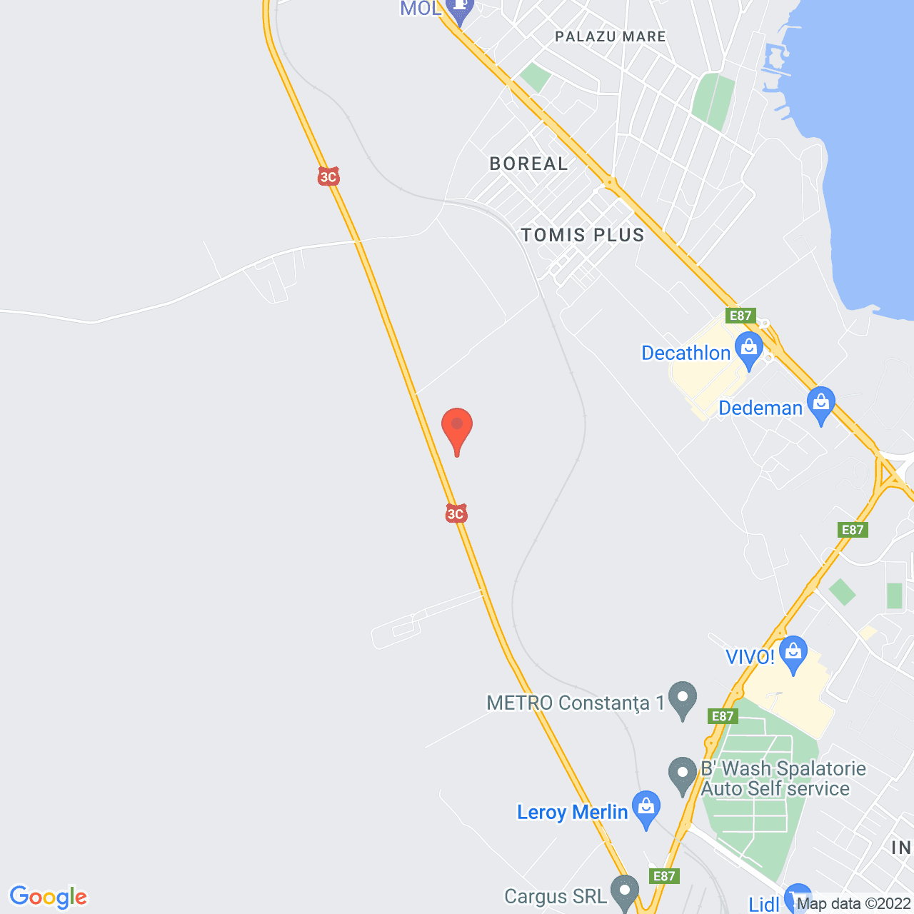 Poza harta streetview, zoom 14, adresa Constanta, judetul Constanta
