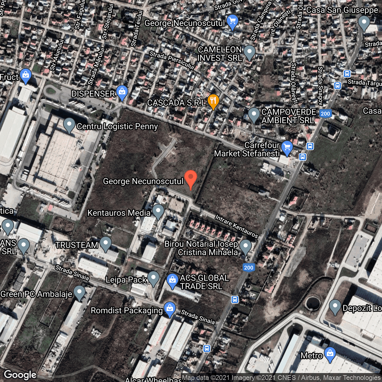 Poza harta hybrid, zoom 16, adresa Stefanestii de Jos, Pantelimon, judetul Bucuresti Ilfov