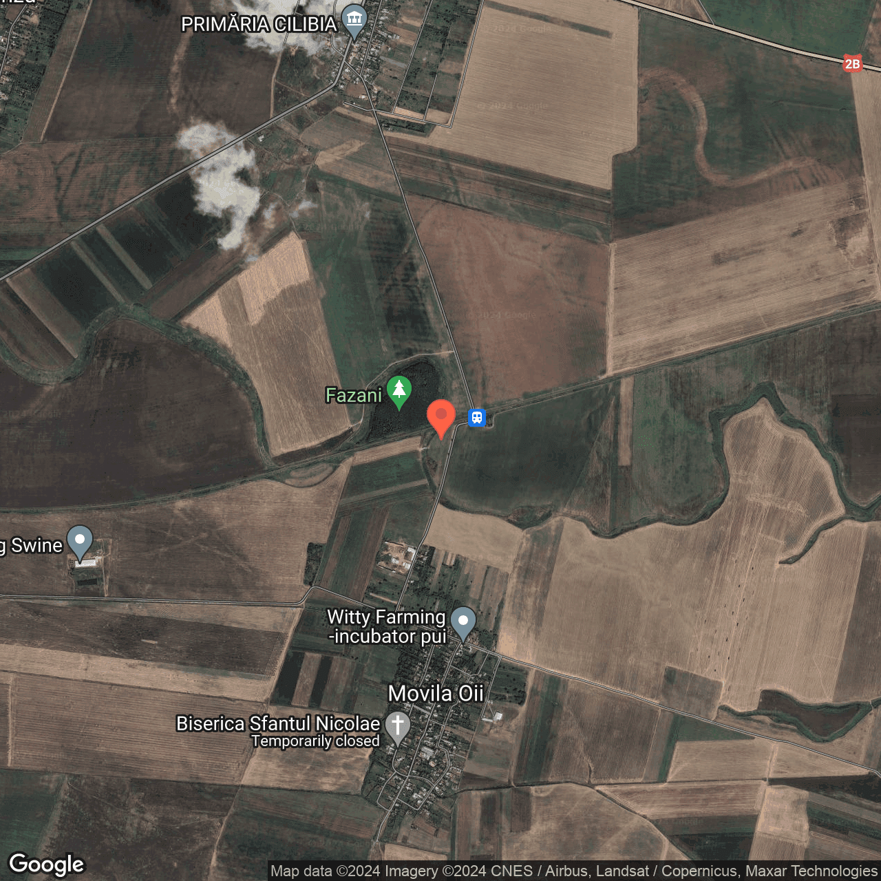 Poza harta hybrid, zoom 14, adresa Cilibia Buzau, , judetul