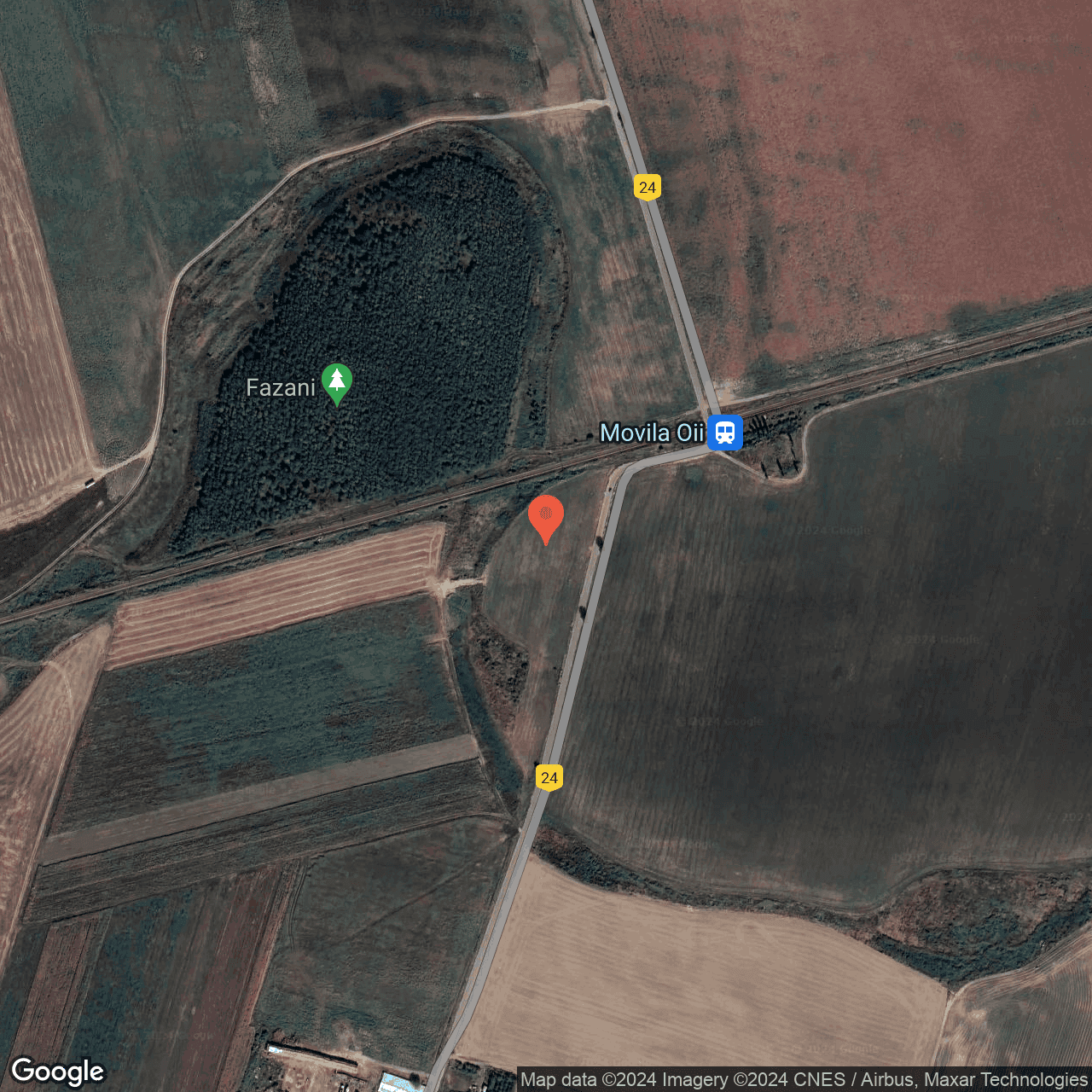 Poza harta hybrid, zoom 16, adresa Cilibia Buzau, , judetul