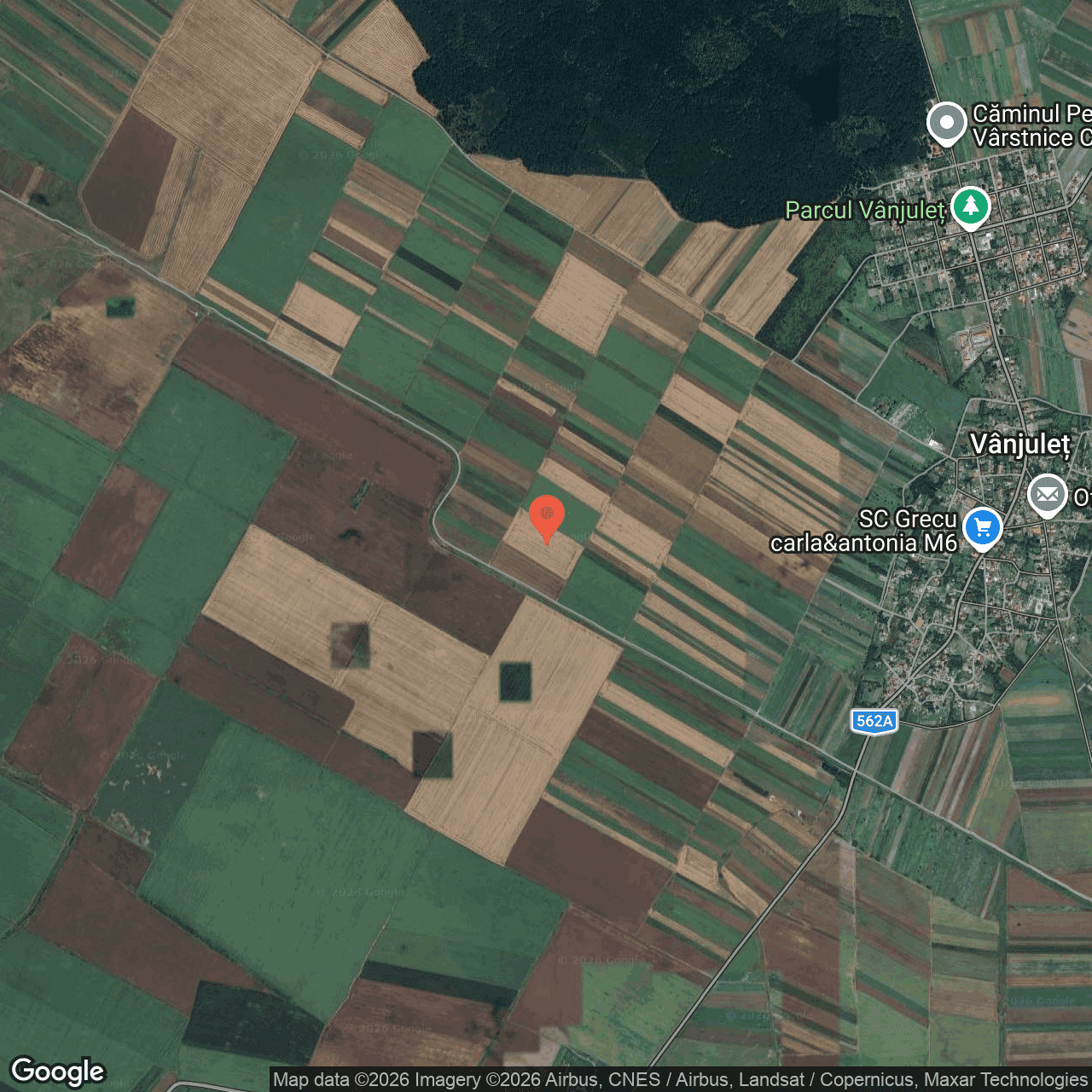 Poza harta hybrid, zoom 14, adresa Vanjulet Mehedinti, , judetul