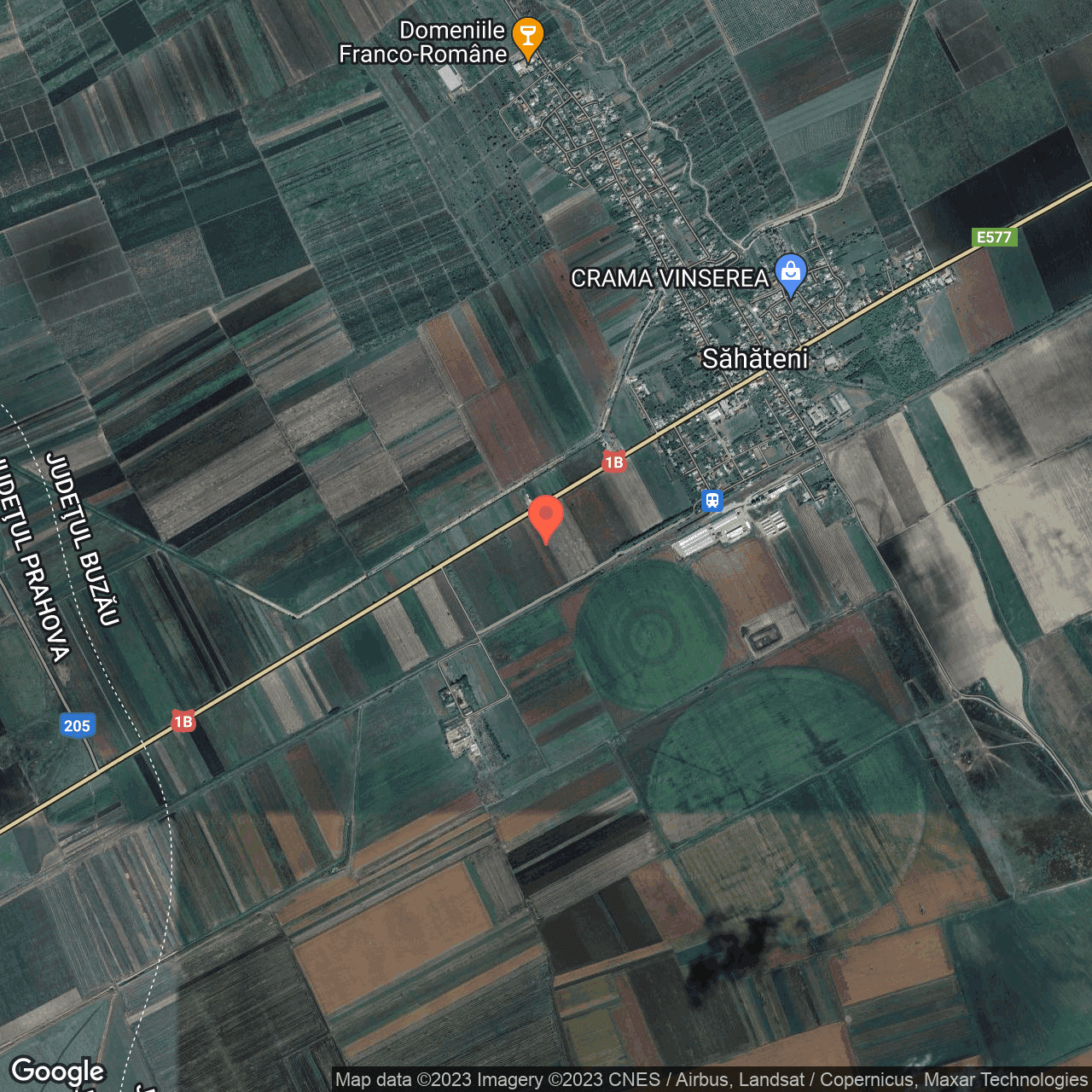 Poza harta hybrid, zoom 14, adresa Sahateni, , judetul