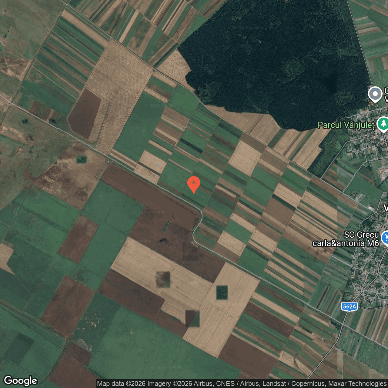 Poza harta hybrid, zoom 14, adresa Vanjulet Mehedinti, , judetul