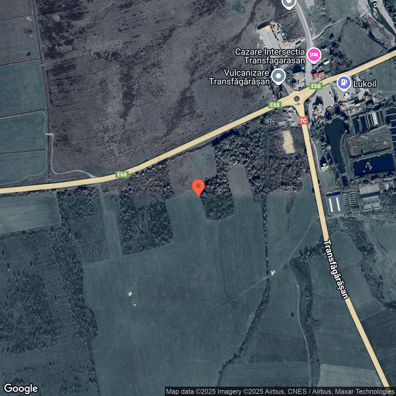 Poza harta hybrid, zoom 16, adresa Cartisoara, jud. Sibiu, , judetul