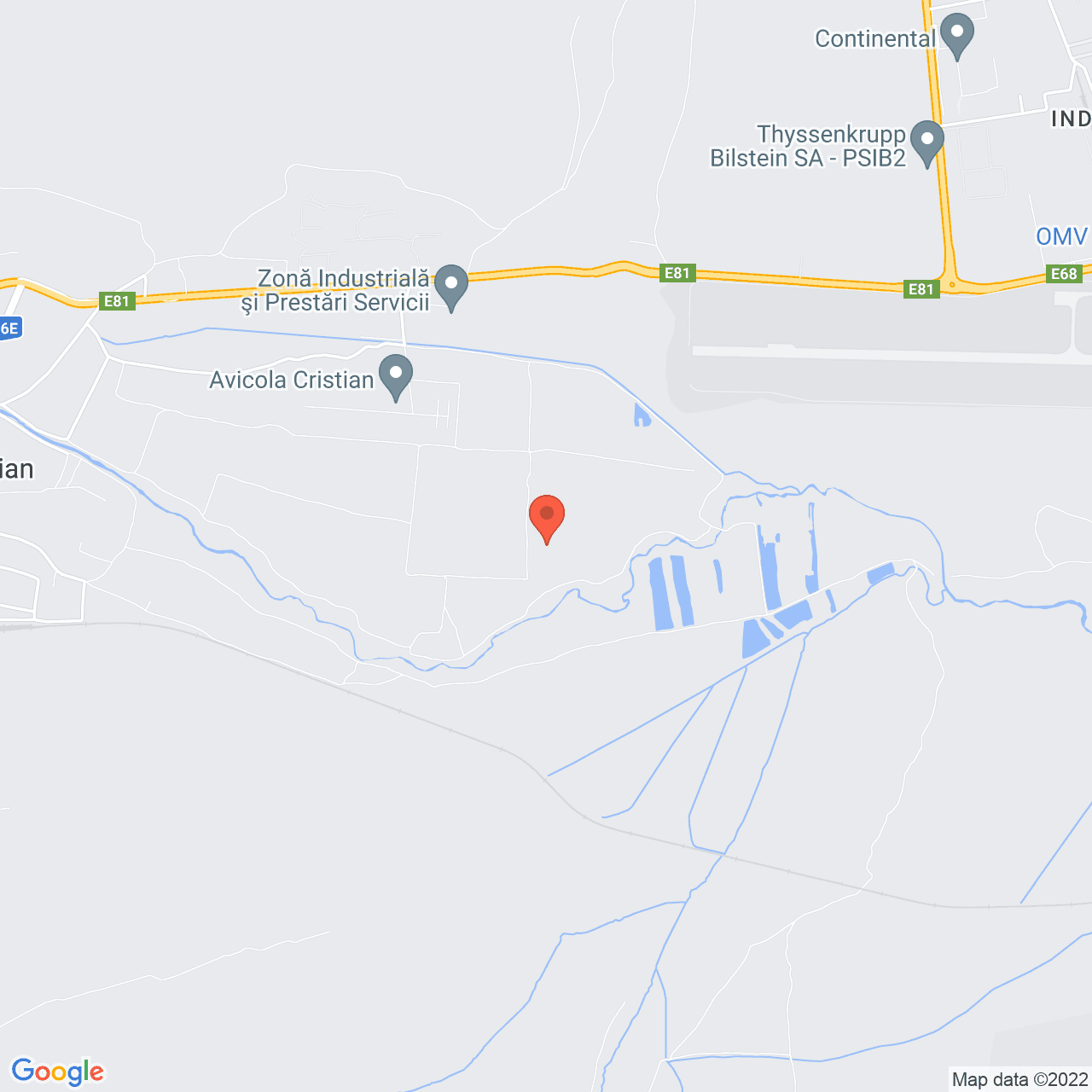 Poza harta streetview, zoom 14, adresa Cristian, Sibiu, judetul Sibiu