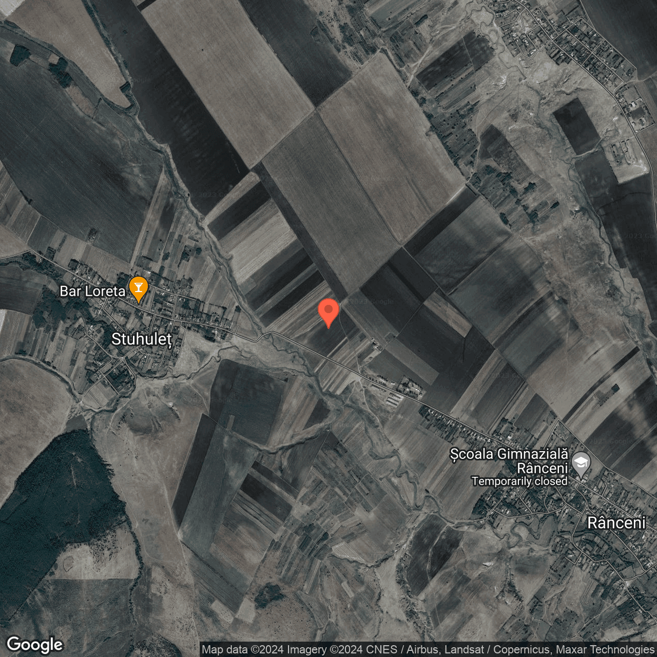 Poza harta hybrid, zoom 14, adresa Berezeni Vaslui, , judetul