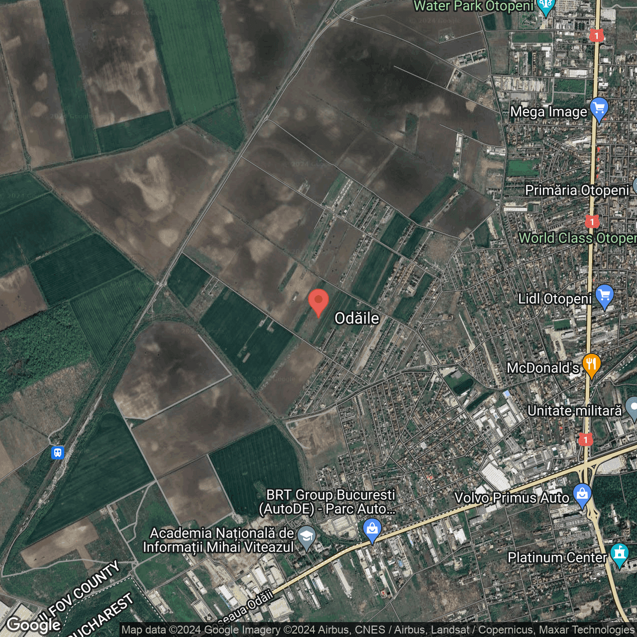 Poza harta hybrid, zoom 14, adresa Odaiile Otopeni, , judetul