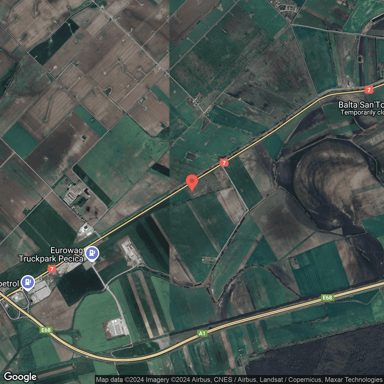 Poza harta hybrid, zoom 14, adresa Pecica Arad, , judetul