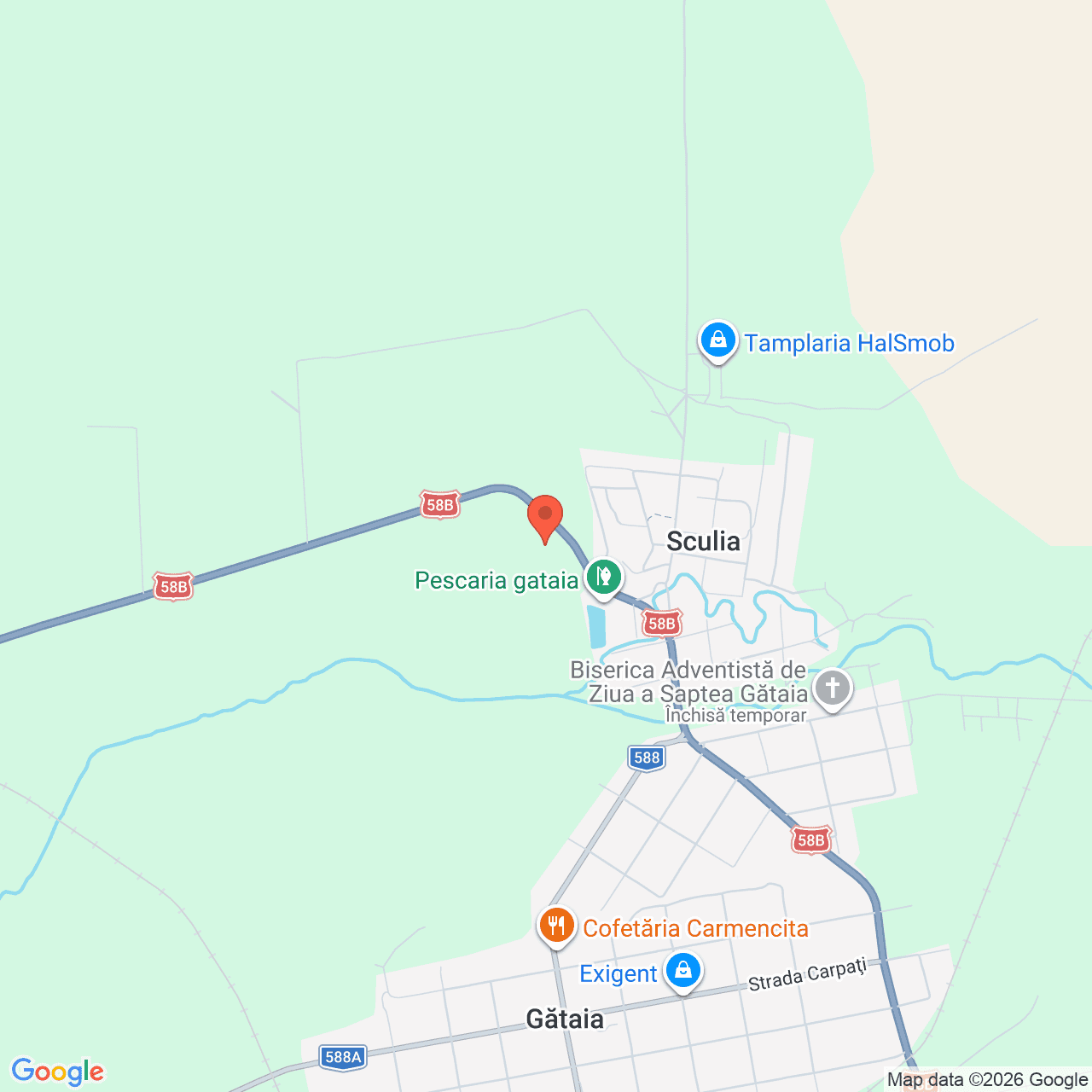 Poza harta streetview, zoom 14, adresa Gataia Timis, , judetul