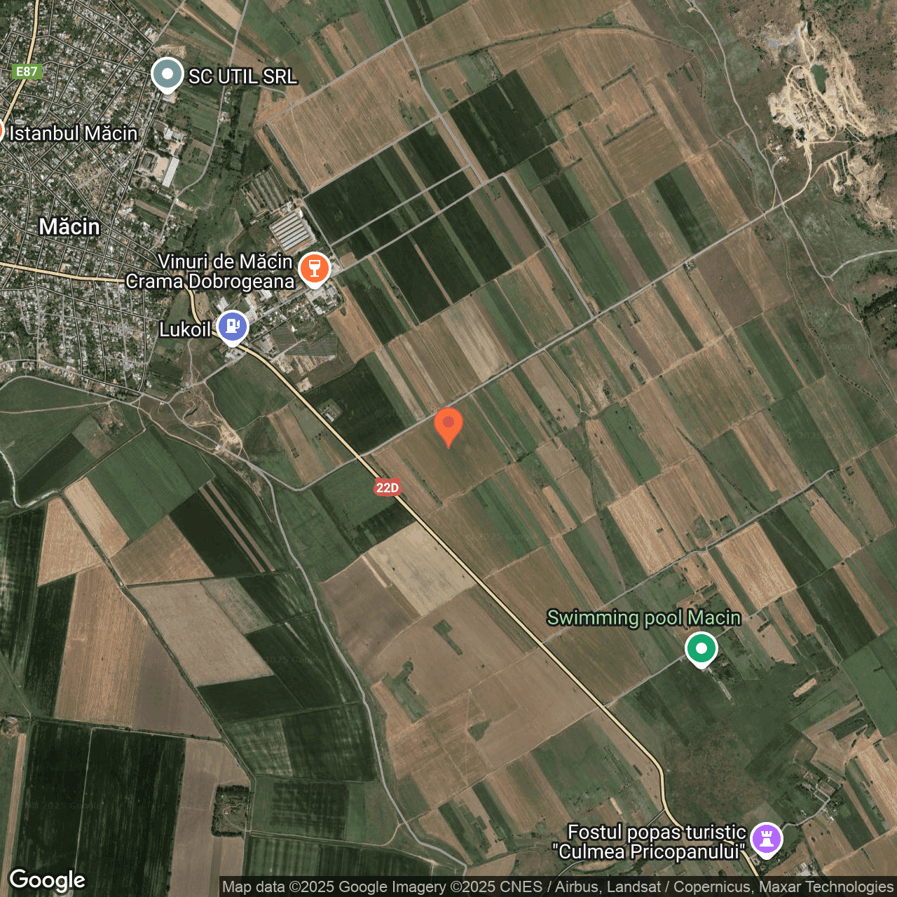Poza harta hybrid, zoom 14, adresa Macin Tulcea, , judetul