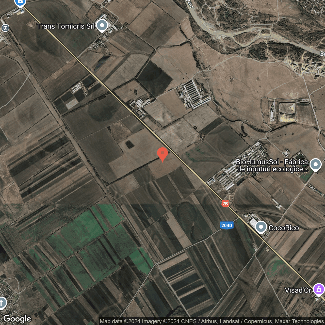 Poza harta hybrid, zoom 14, adresa Tintesti Buzau, , judetul