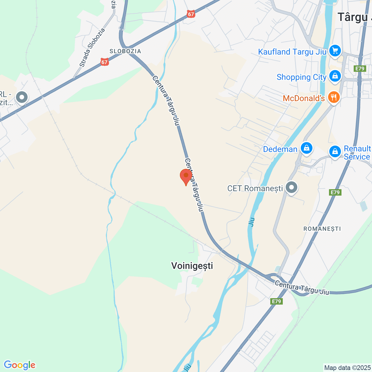 Poza harta streetview, zoom 14, adresa Targu Jiu, , judetul