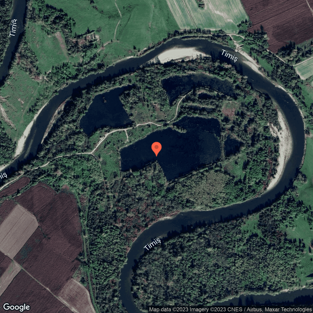 Poza harta hybrid, zoom 16, adresa Gavojdia Timis, , judetul