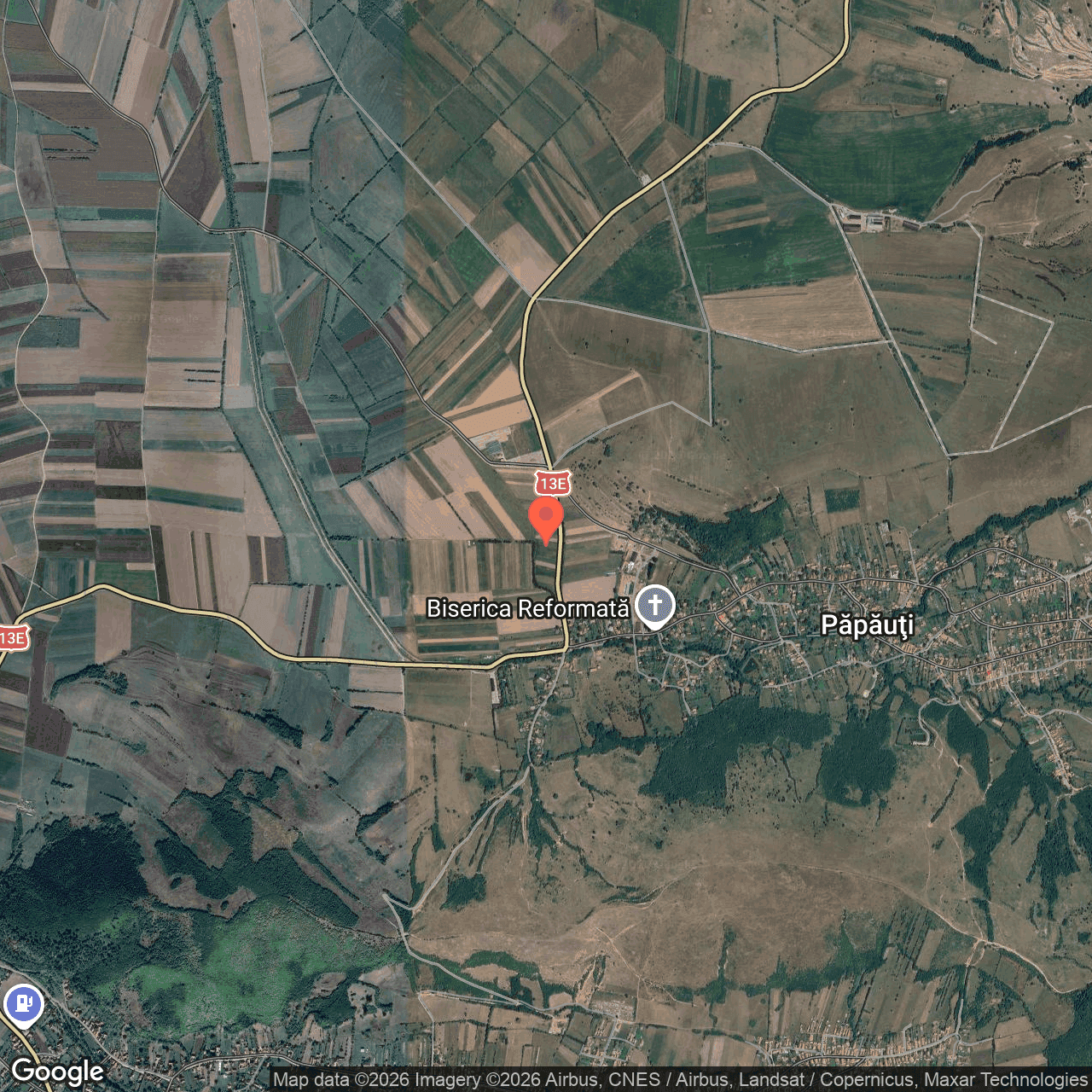 Poza harta hybrid, zoom 14, adresa Papauti Zagon Covasna, , judetul