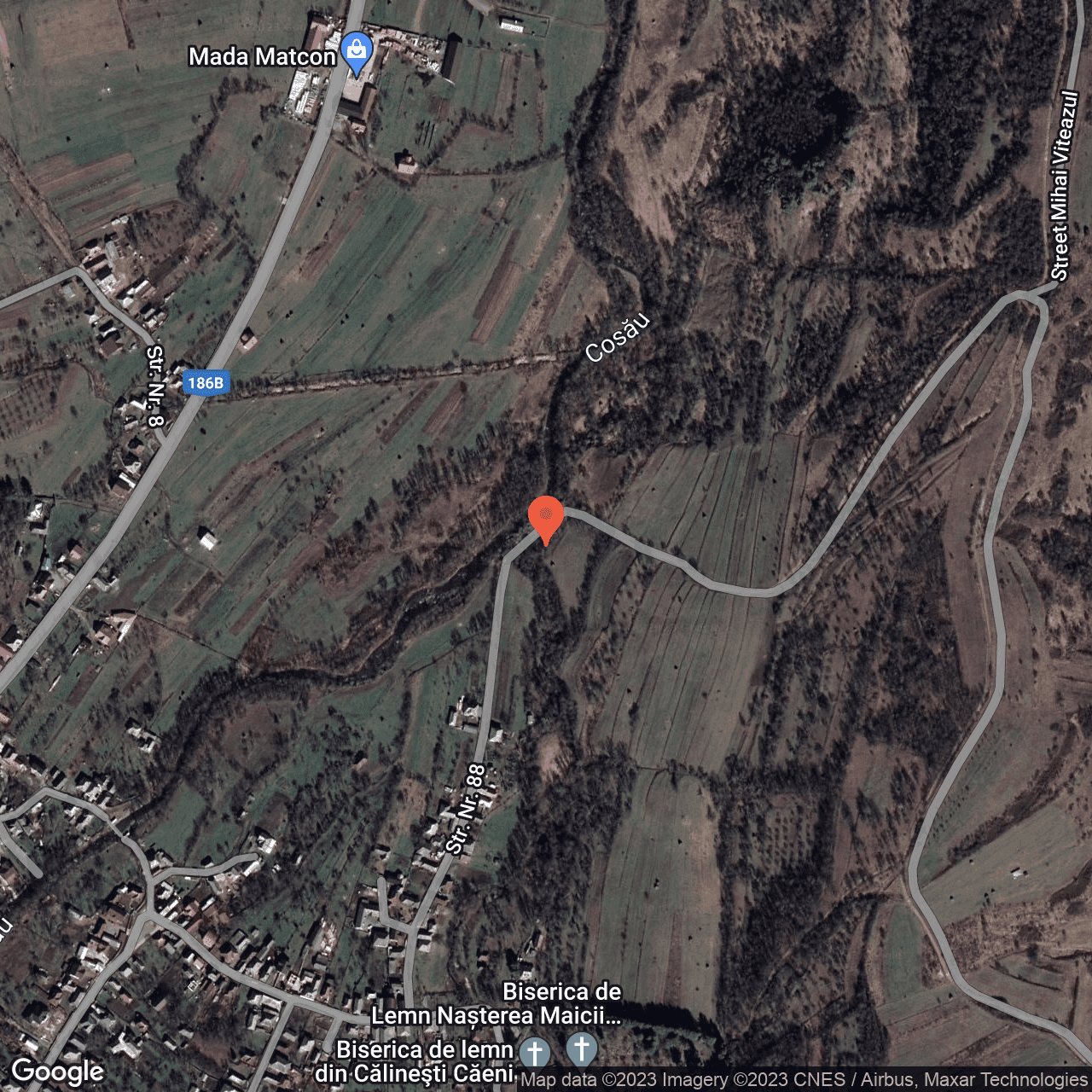 Poza harta hybrid, zoom 16, adresa Calinesti Maramures, , judetul