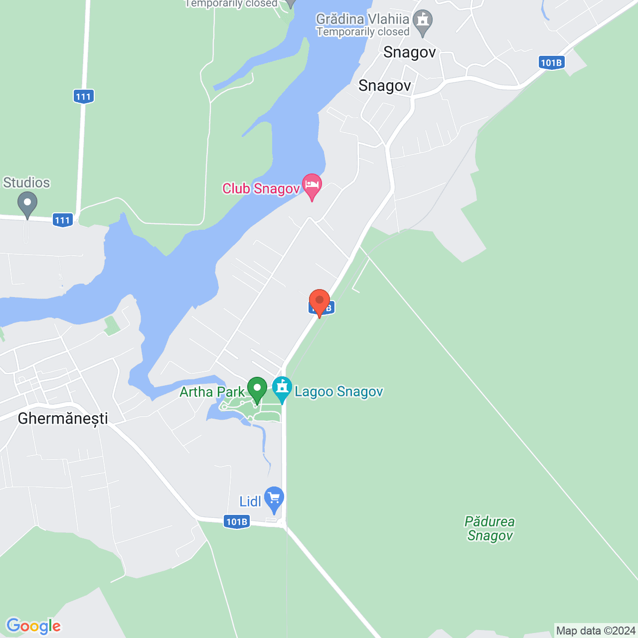 Poza harta streetview, zoom 14, adresa Snagov, , judetul