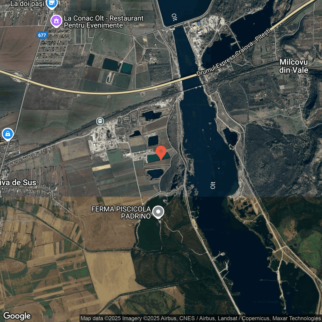 Poza harta hybrid, zoom 14, adresa Piatra Olt Olt, , judetul