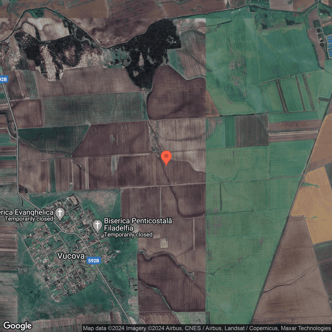 Poza harta hybrid, zoom 14, adresa Cheveresu Mare, Timis, , judetul