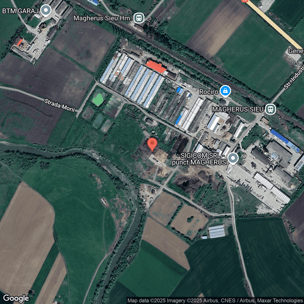 Poza harta hybrid, zoom 16, adresa Sieu Magherus Bistrita Nasaud, , judetul