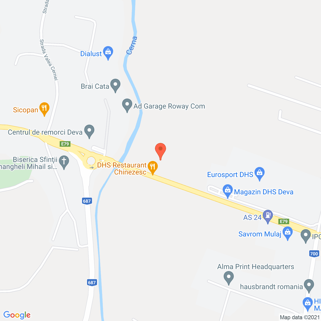 Poza harta streetview, zoom 16, adresa Santuhalm, Deva, judetul Hunedoara