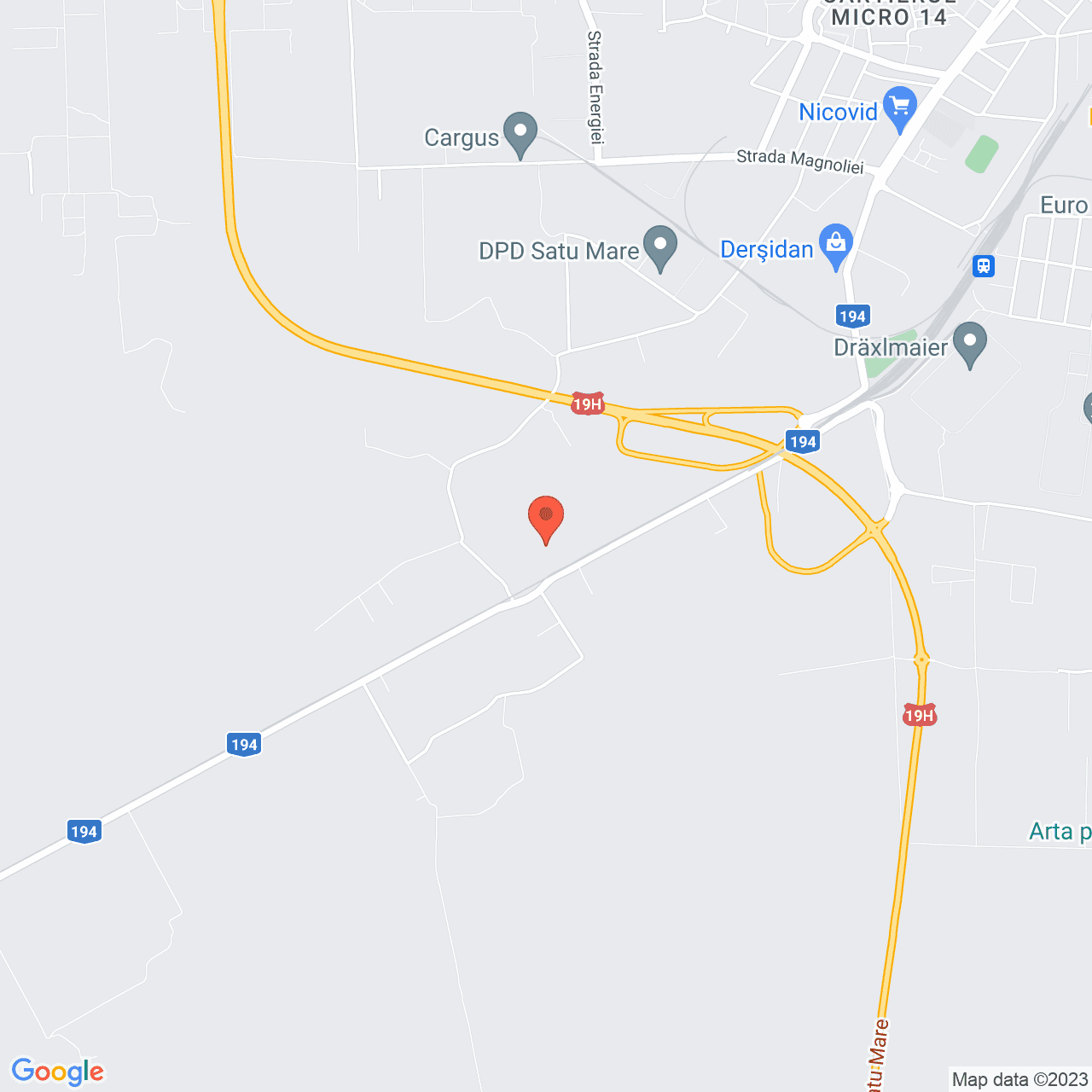 Poza harta streetview, zoom 14, adresa Satu Mare Balta Blonda, , judetul