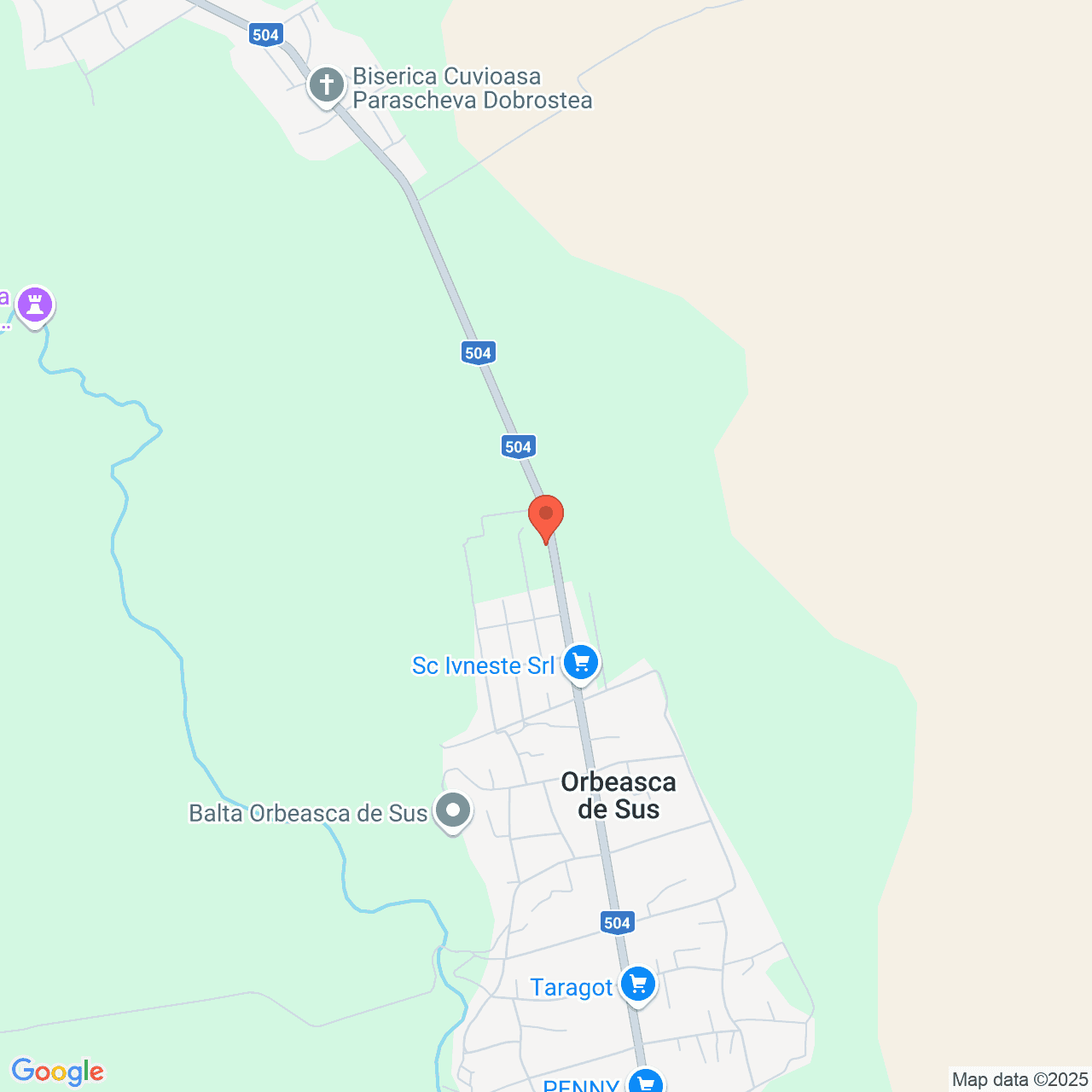 Poza harta streetview, zoom 14, adresa Orbeasca Teleorman, , judetul