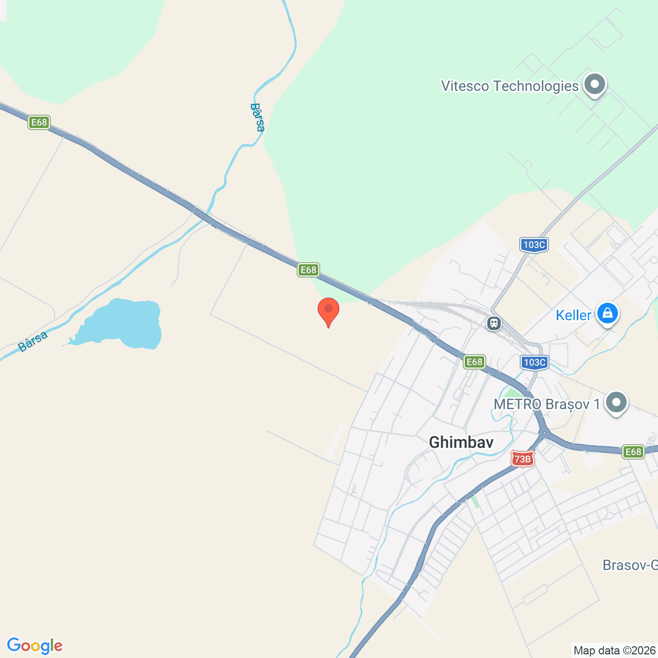 Poza harta streetview, zoom 14, adresa Ghimbav Brasov, , judetul