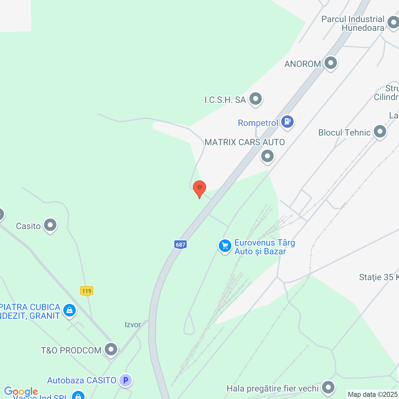 Poza harta streetview, zoom 16, adresa Hunedoara, bd-ul Traian, , judetul