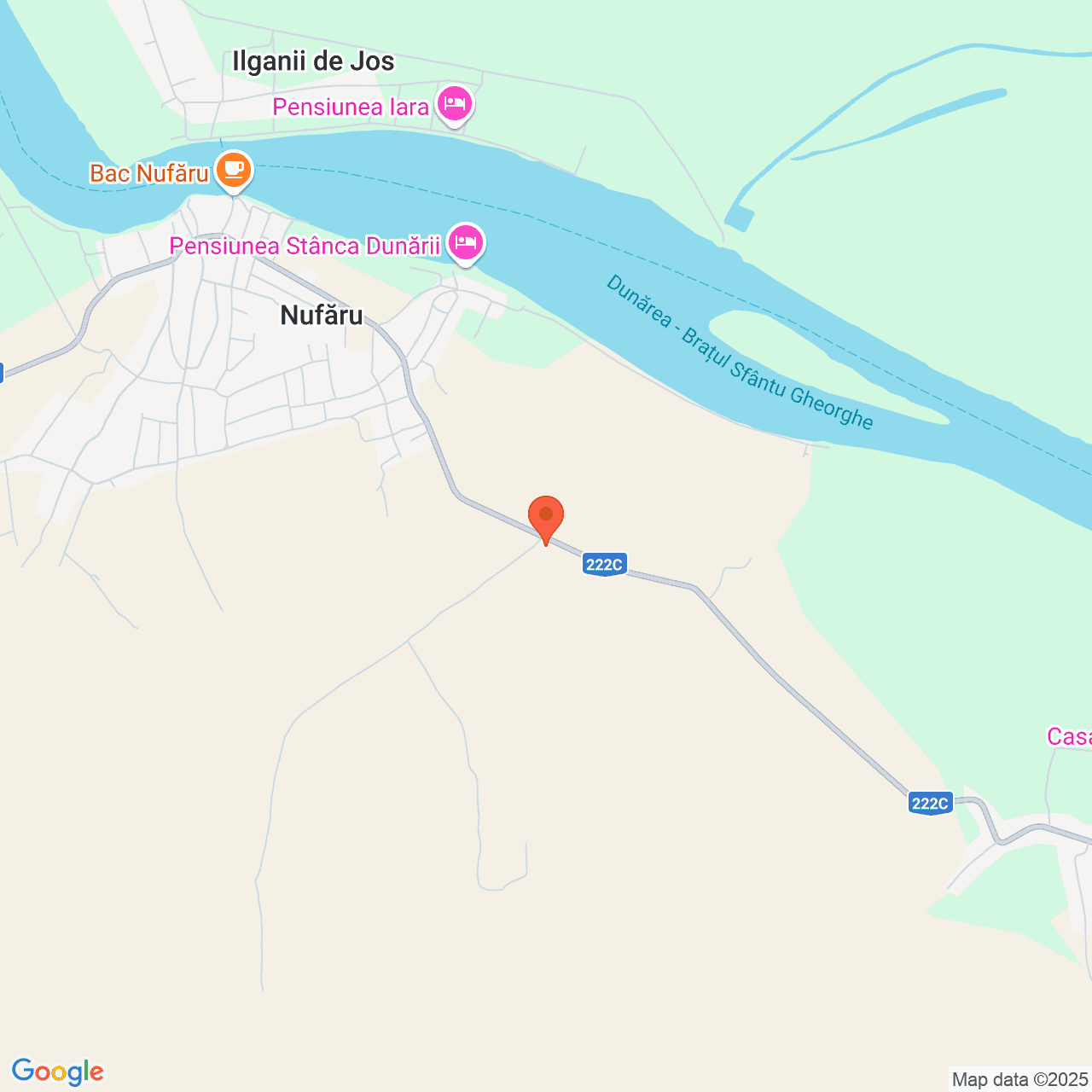 Poza harta streetview, zoom 14, adresa Nufaru Tulcea, , judetul