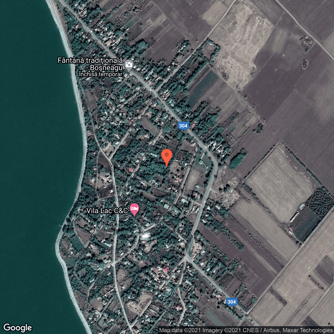 Poza harta hybrid, zoom 16, adresa Bosneagu, Dorobantu, judetul Calarasi