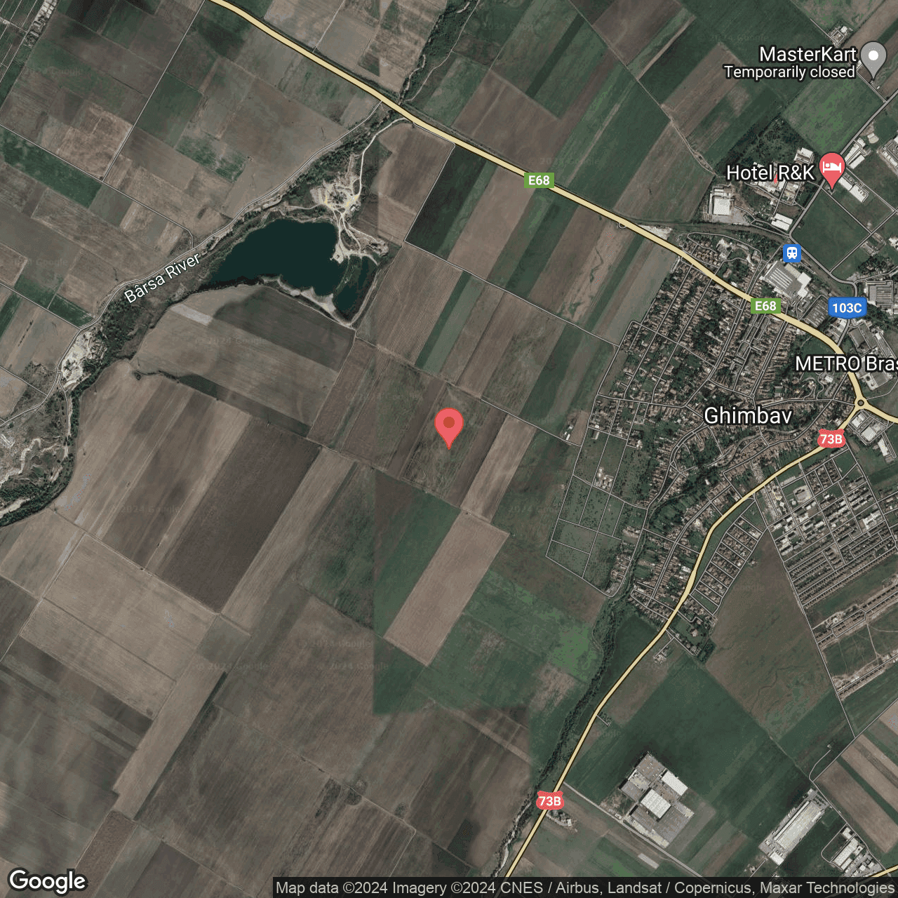 Poza harta hybrid, zoom 14, adresa Ghimbav Brasov, , judetul