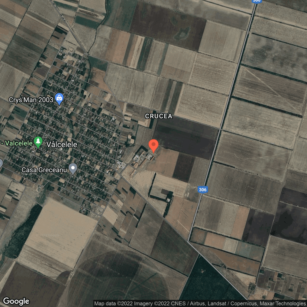 Poza harta hybrid, zoom 14, adresa Valcelele, judetul Calarasi