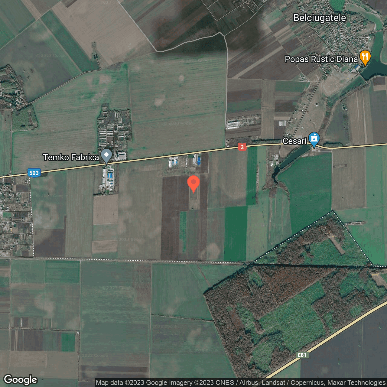 Poza harta hybrid, zoom 14, adresa Belciugatele, , judetul