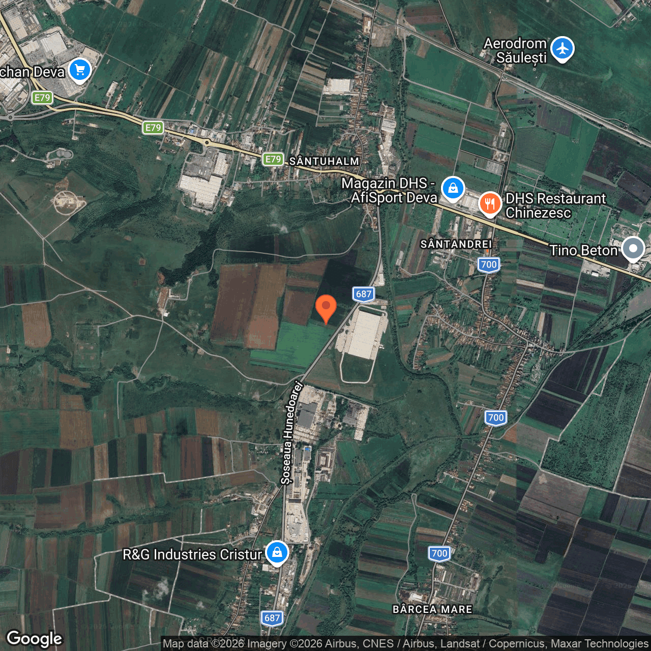 Poza harta hybrid, zoom 14, adresa Deva judet Hundoara, , judetul