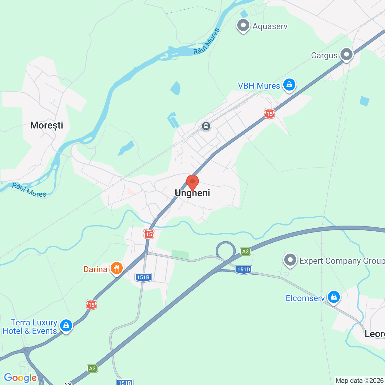 Poza harta streetview, zoom 14, adresa Ungheni A3 Targu Mures, , judetul