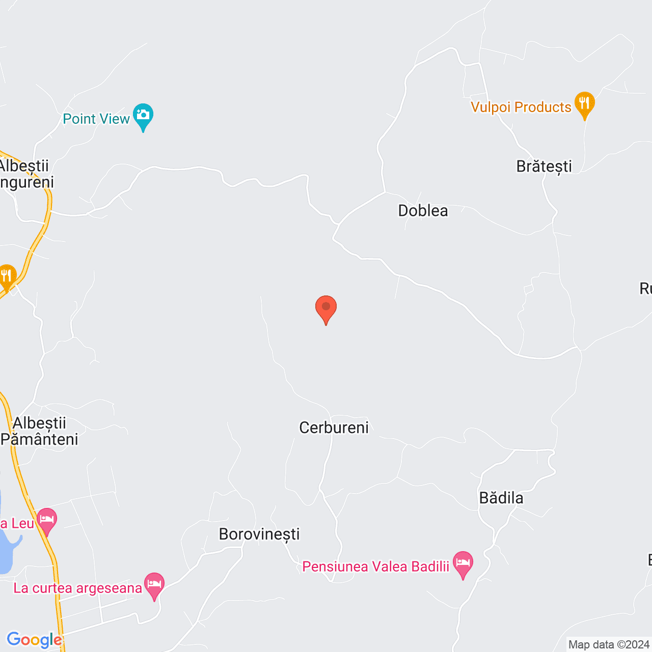 Poza harta streetview, zoom 14, adresa Valea Iasului, sat Cerbureni, , judetul