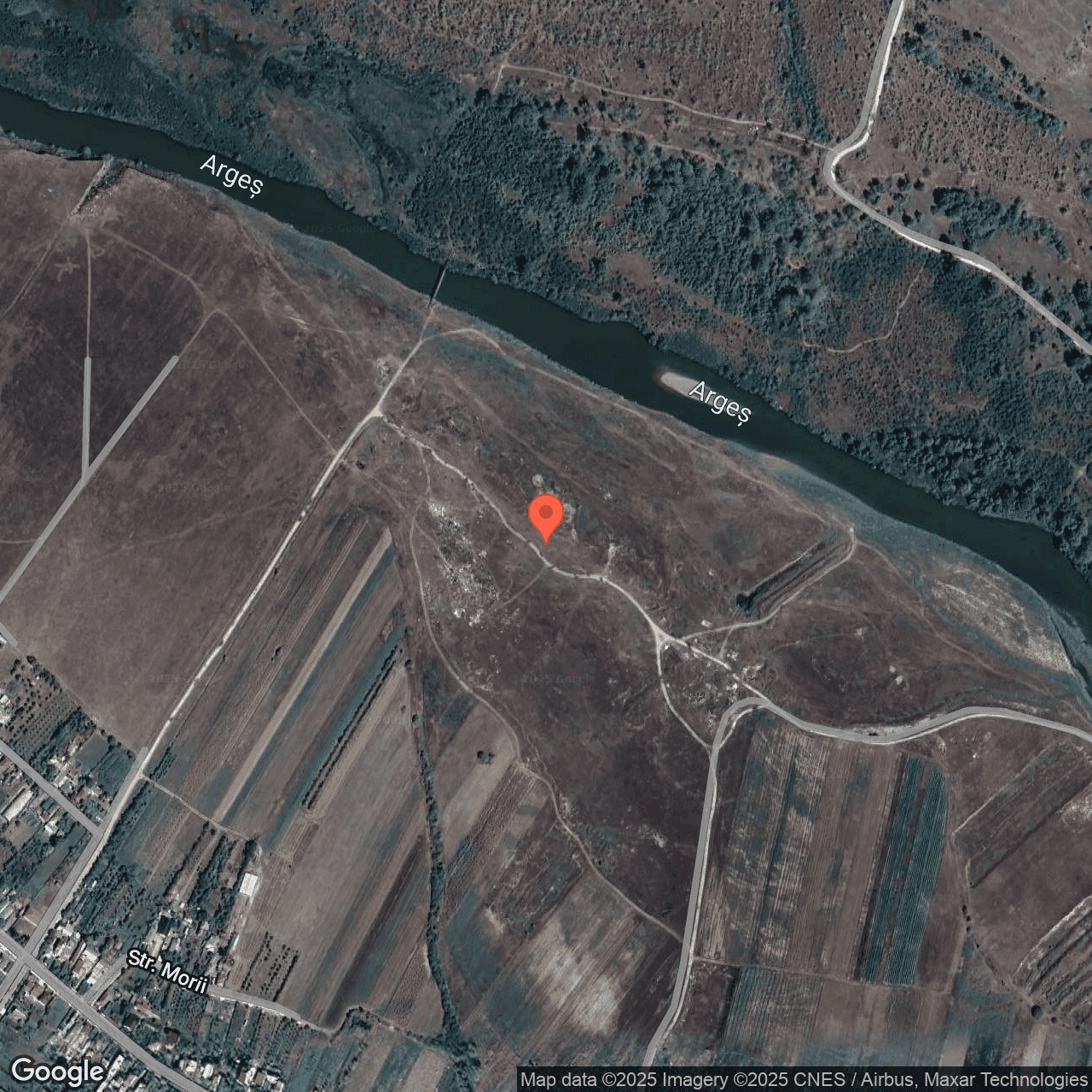 Poza harta hybrid, zoom 16, adresa Petresti Dambovita, , judetul