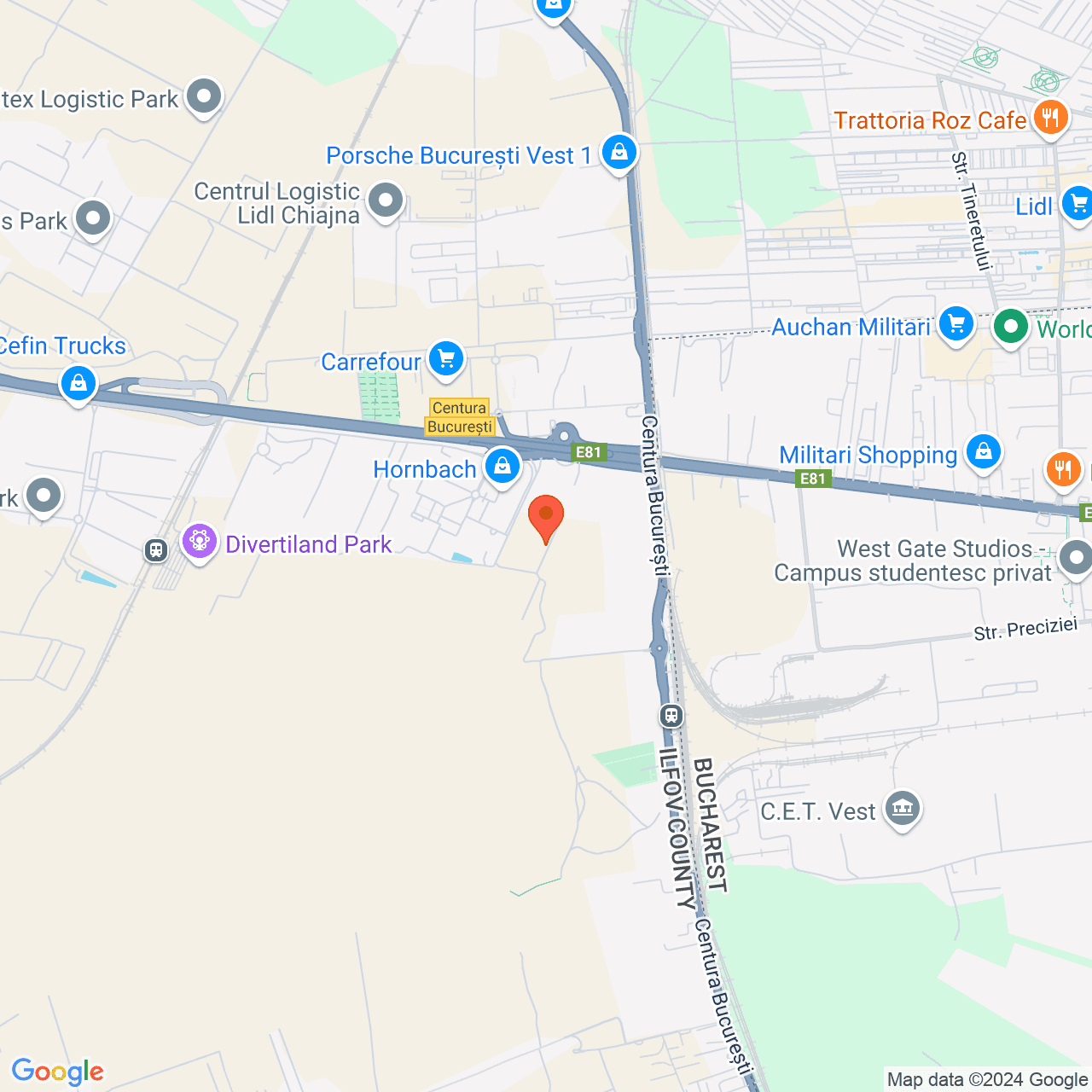 Poza harta streetview, zoom 14, adresa Domnesti Ilfov, , judetul