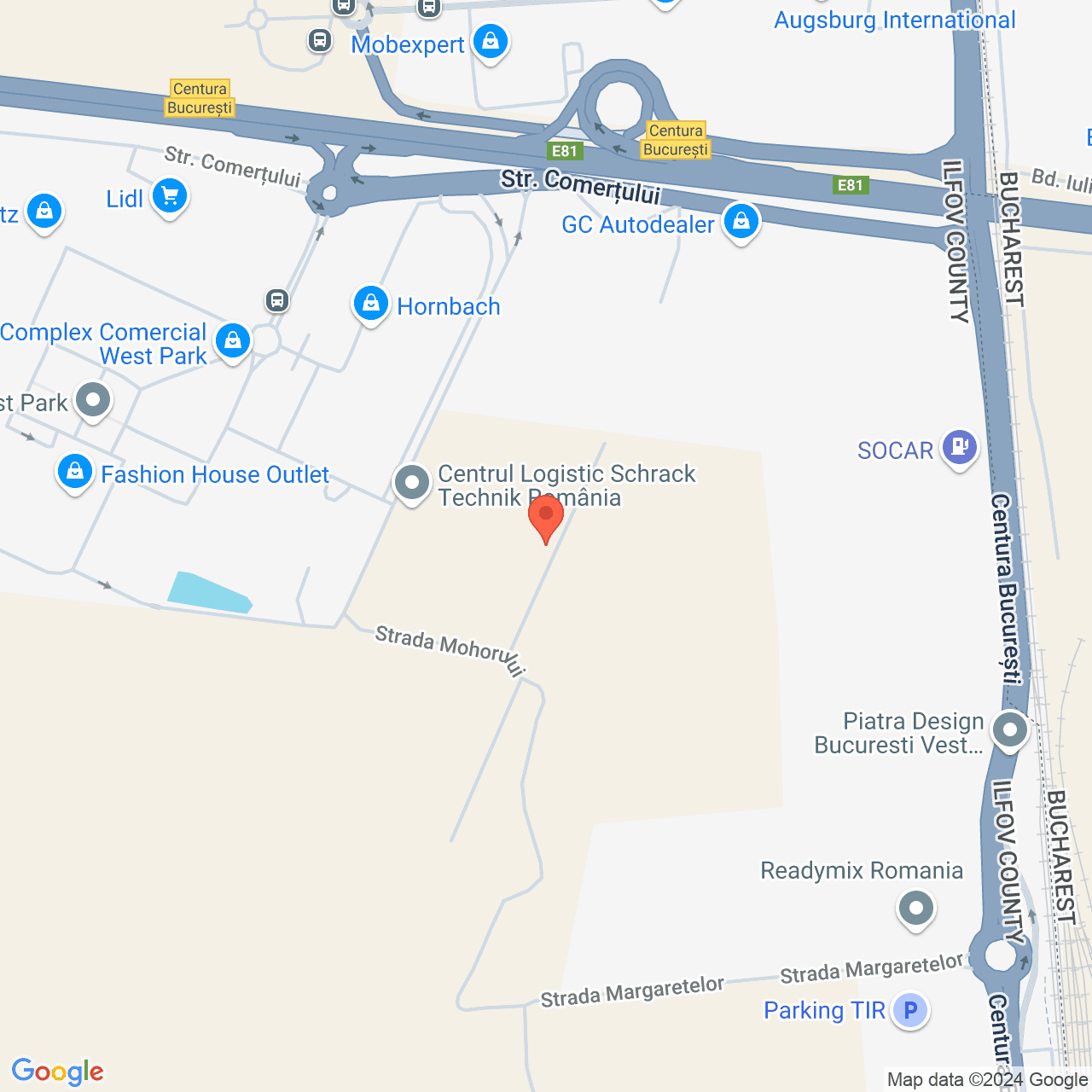 Poza harta streetview, zoom 16, adresa Domnesti Ilfov, , judetul