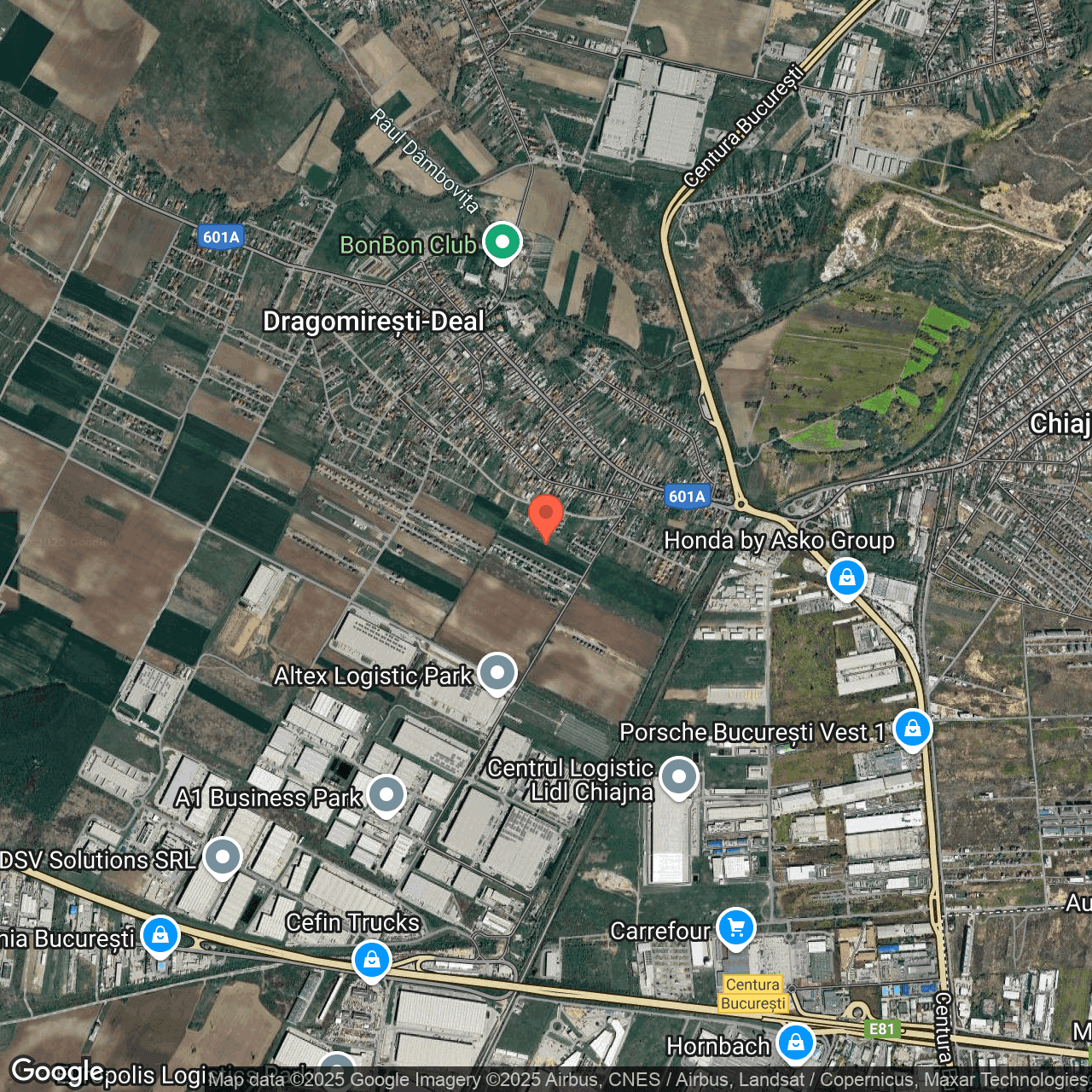 Poza harta hybrid, zoom 14, adresa Dragomiresti Vale Ilfov, , judetul