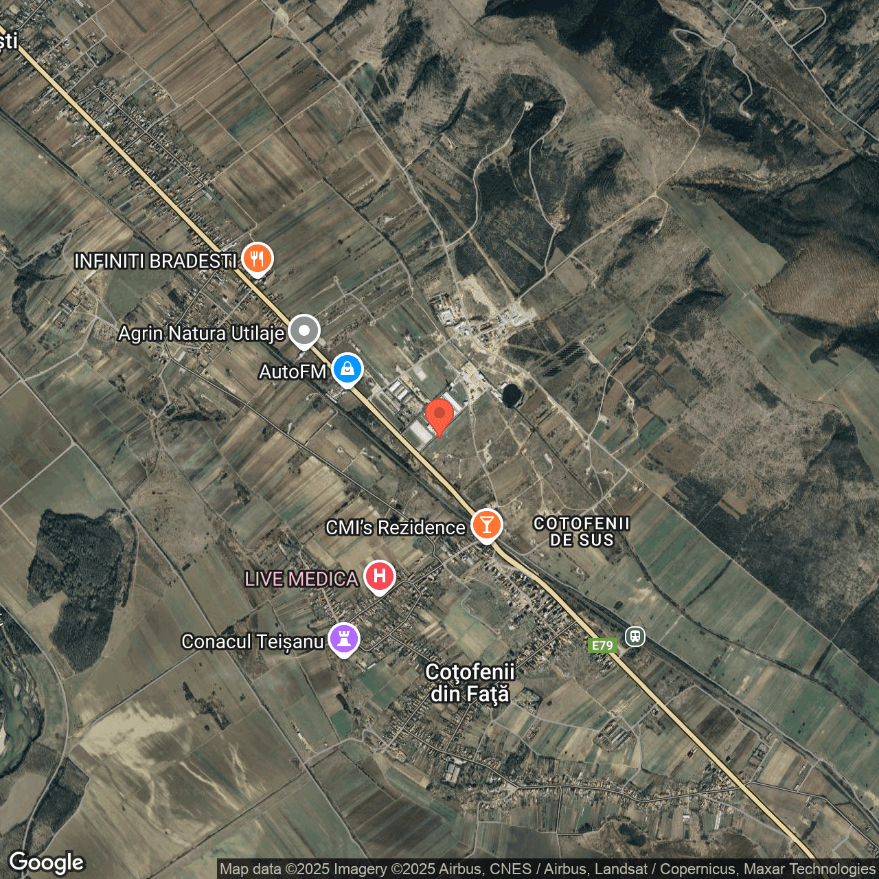 Poza harta hybrid, zoom 14, adresa Almaj, sat Beharca, jud. Dolj, , judetul